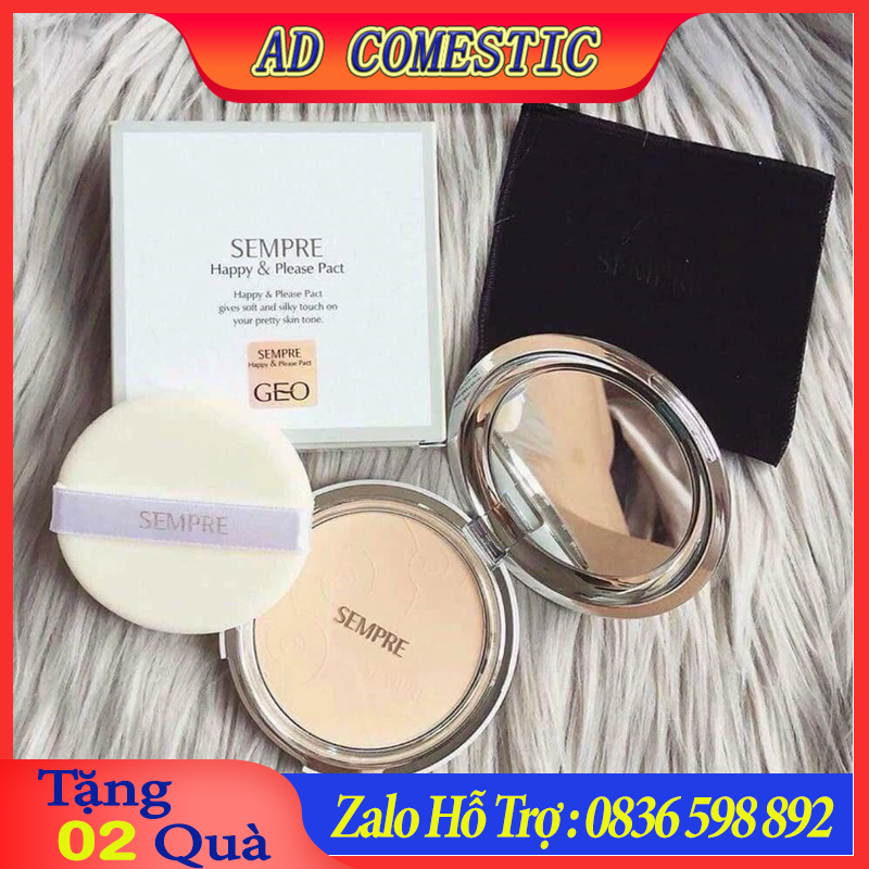 Phấn phủ trắng mịn geo sempre happy & please pact