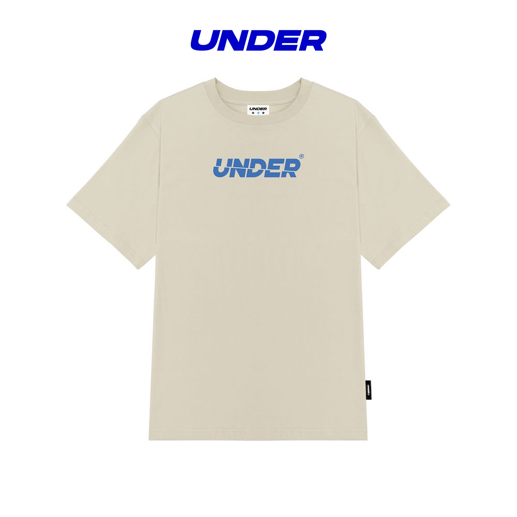 Áo thun UNDER Signature Logo Tee 2.0 (Cream) - UTS007D