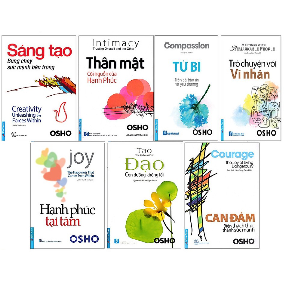 Combo 15 cuốn sách của tác giả OSHO.