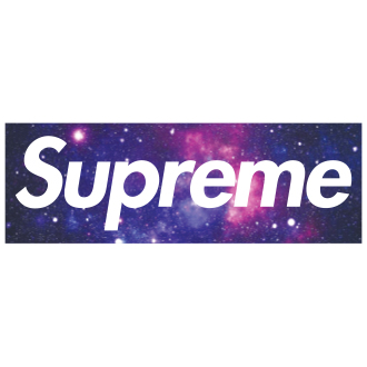 Supreme logo sticker waterproof laptop bicycle phone stickers helmet cycling