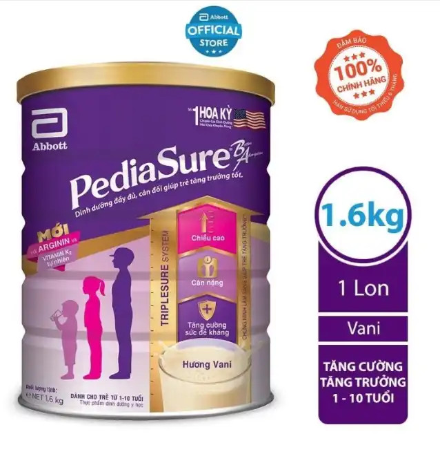 Sữa Pediasure lon 1,6kg (hàng móp nhẹ)