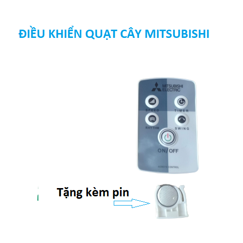 Điều khiển quạt mitsubishi kèm pin