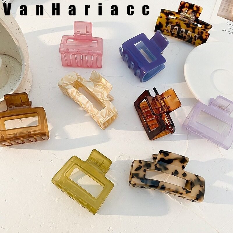 Korean Style Square Plastic Hairpin