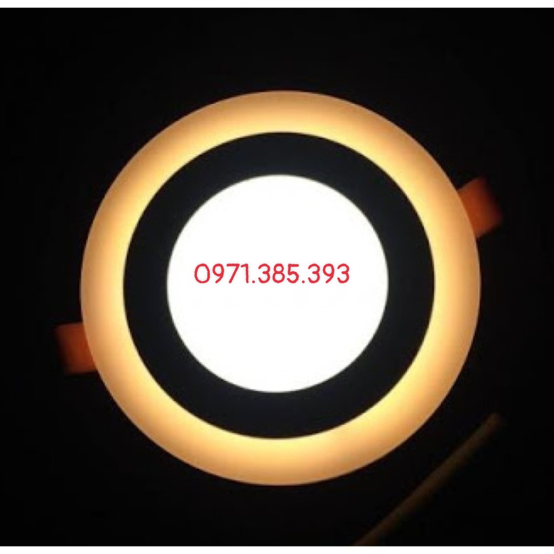 Đèn led âm trần 6w (3+3) 3 chế độ sáng- đèn led âm trần mỏng