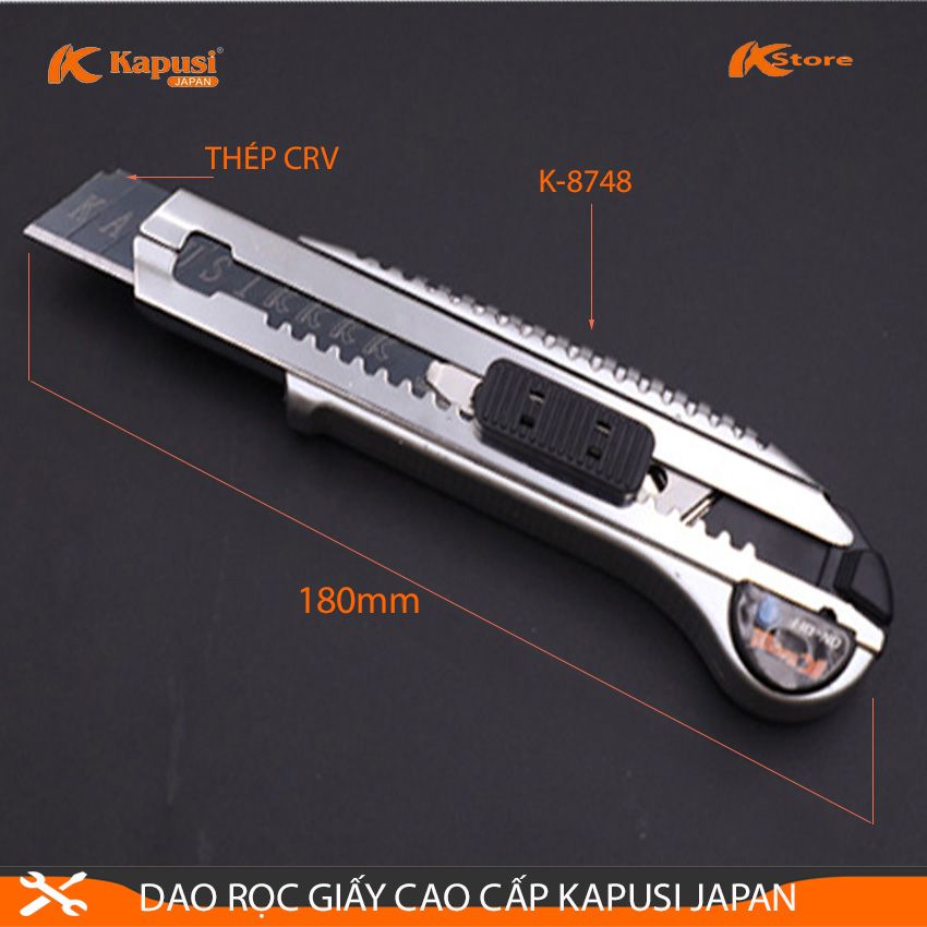 Dao rọc giấy cao cấp kapusi japan tặng kèm lưỡi dao
