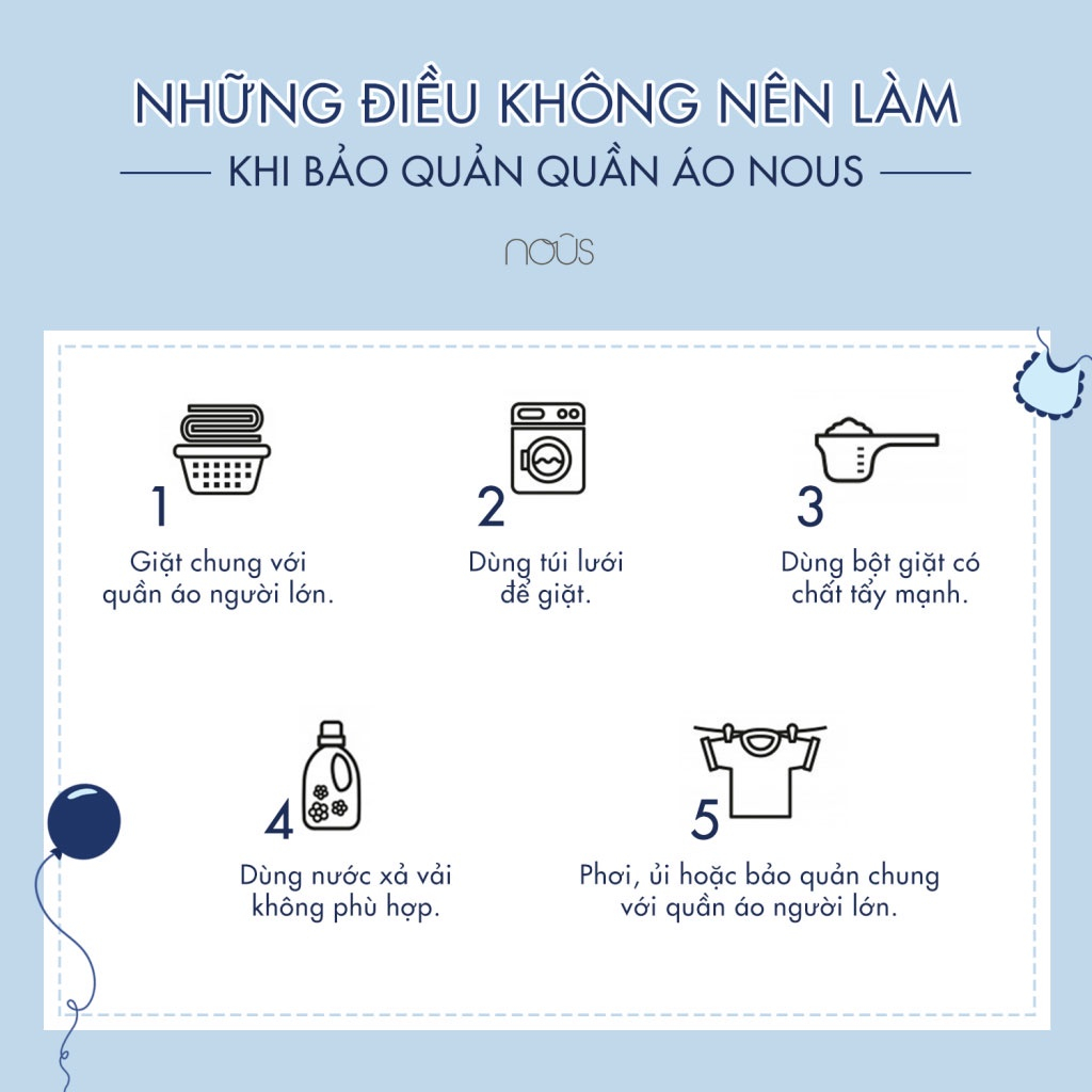 [Nous Baby] Bộ cài thẳng dài Nous màu hồng cho bé (size 0-12 tháng)