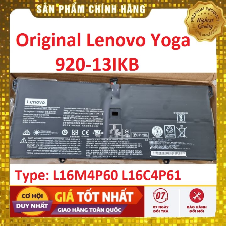 Pin(battery) Original Laptop Lenovo Yoga 920 13 920-13IKB L16C4P61 L16M4P60 Zin