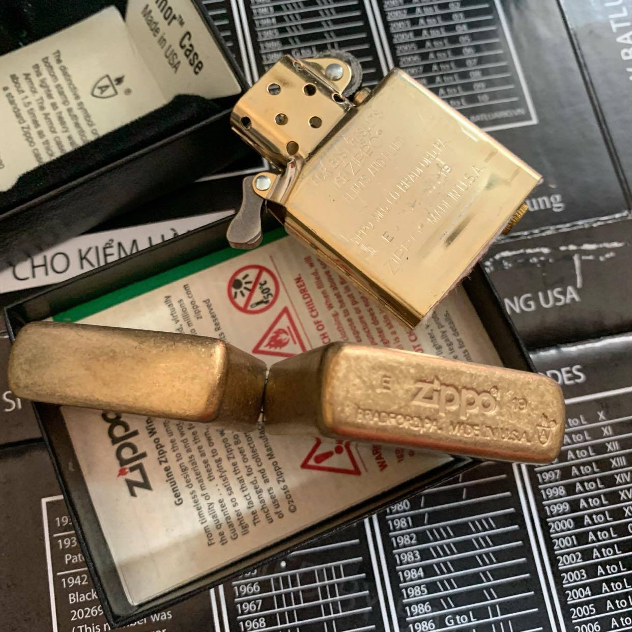 Bật lửa Zippo 28496 - Zippo Armor Tumbled Brass