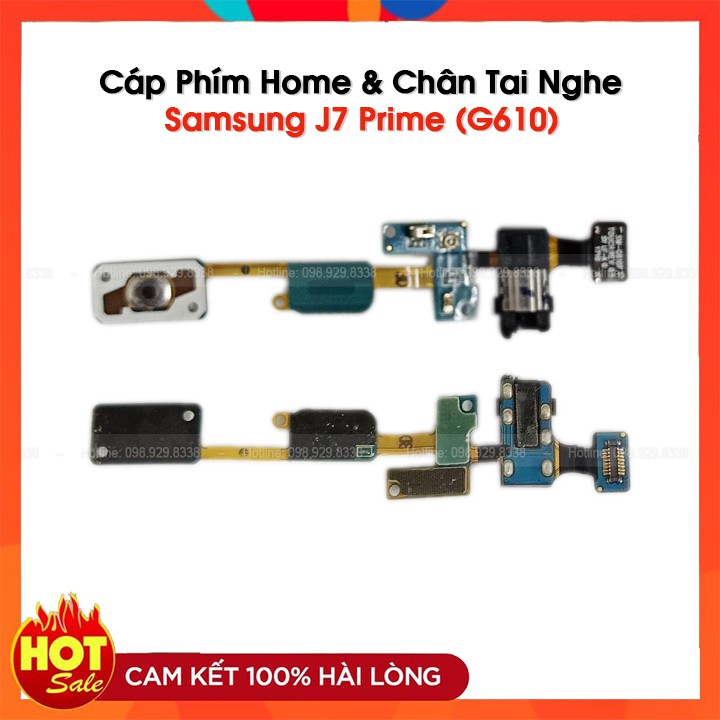 Cáp nút back và chân tai nghe samsung j7 prime / g610 zin bóc máy
