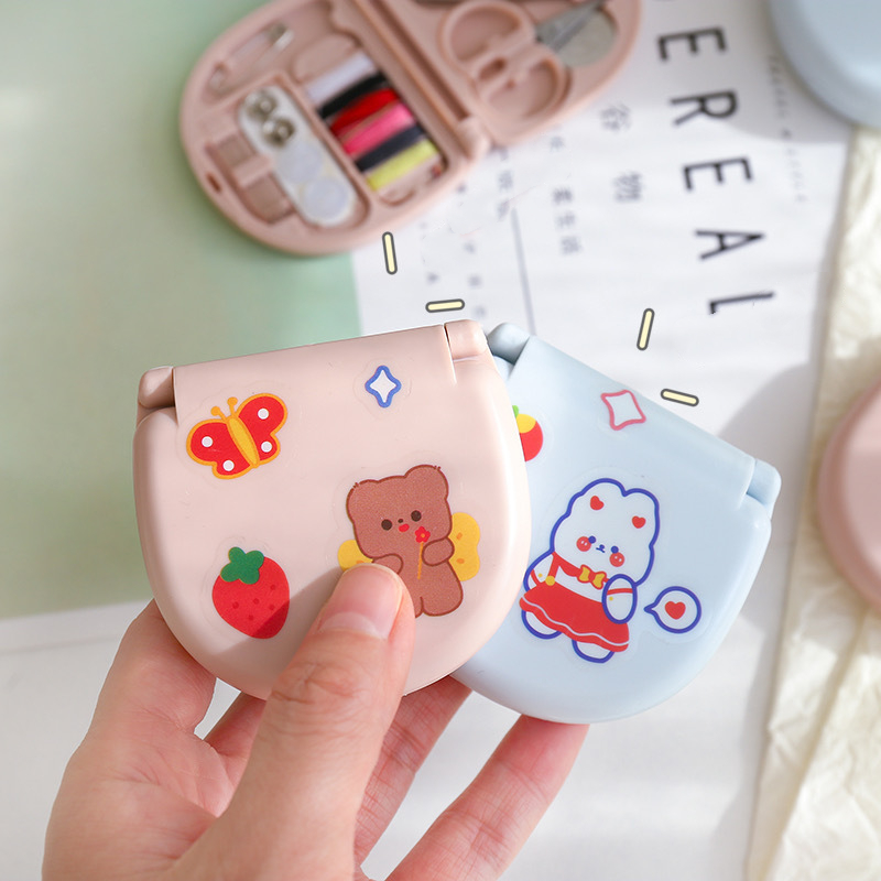 Hộp Đựng Kim Chỉ Mini Kiểu Dáng Dễ Thương Gọn Nhẹ, hộp may vá mini-HAUSE