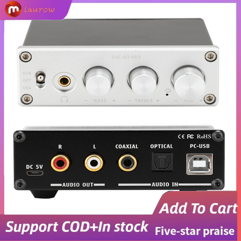 【Ưu đãi lớn】Bộ Giải Mã Âm Thanh AC-Q3 PRO DAC Với Bộ Khuếch Đại Tai Nghe Cho Tai Nghe 3.5MM