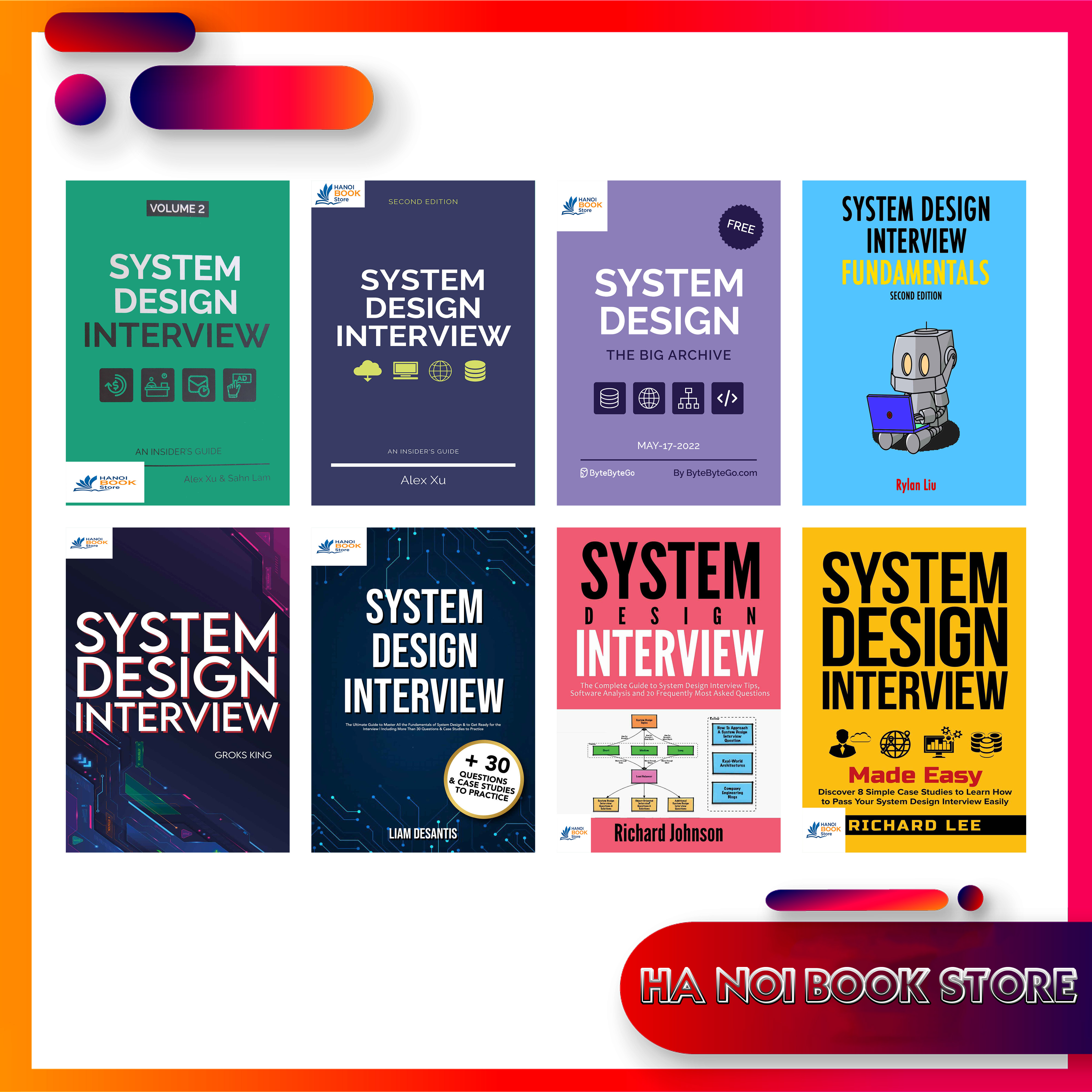 Combo 8 Quyển System Design Interview - Hanoi Bookstore