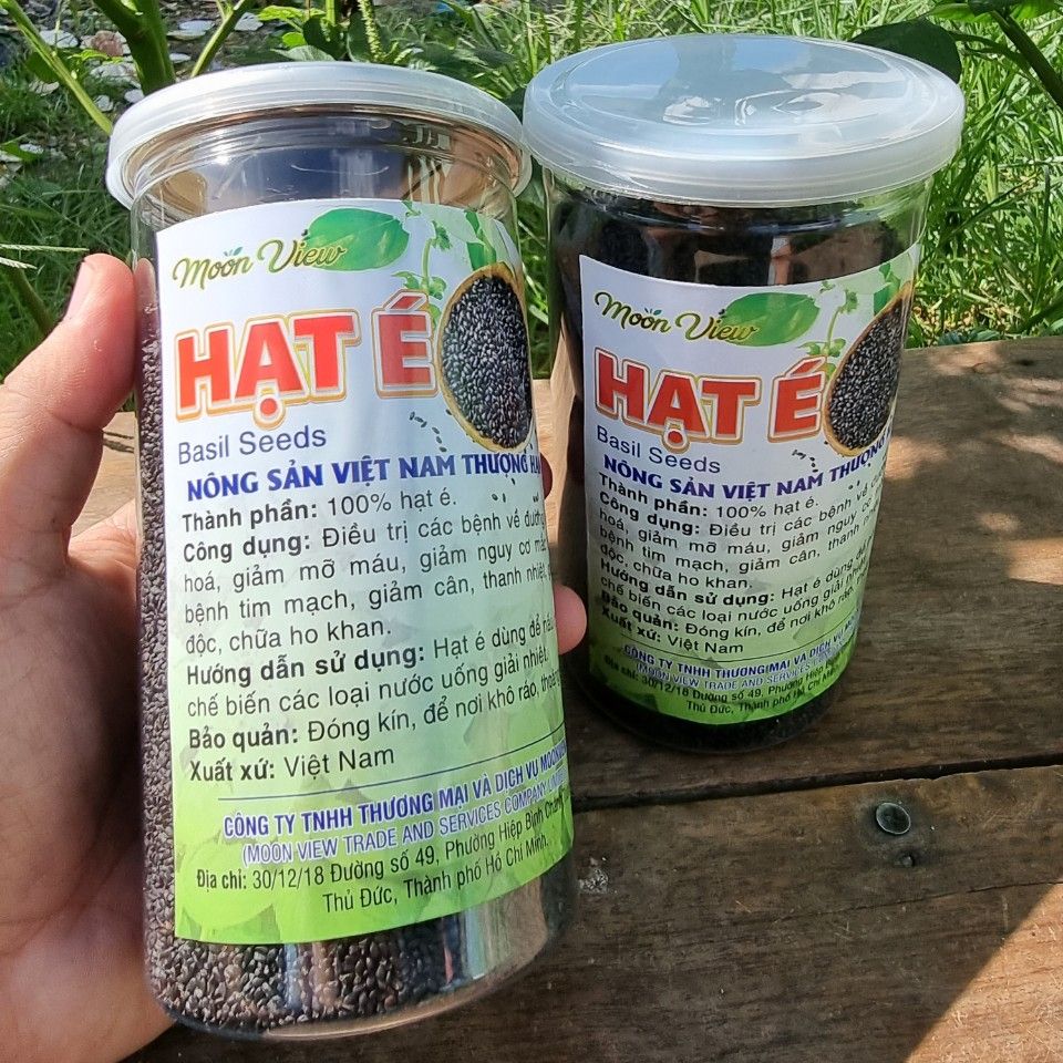 Hạt É Sạch Loại 1 Hũ 500g Thương Hiệu Monview