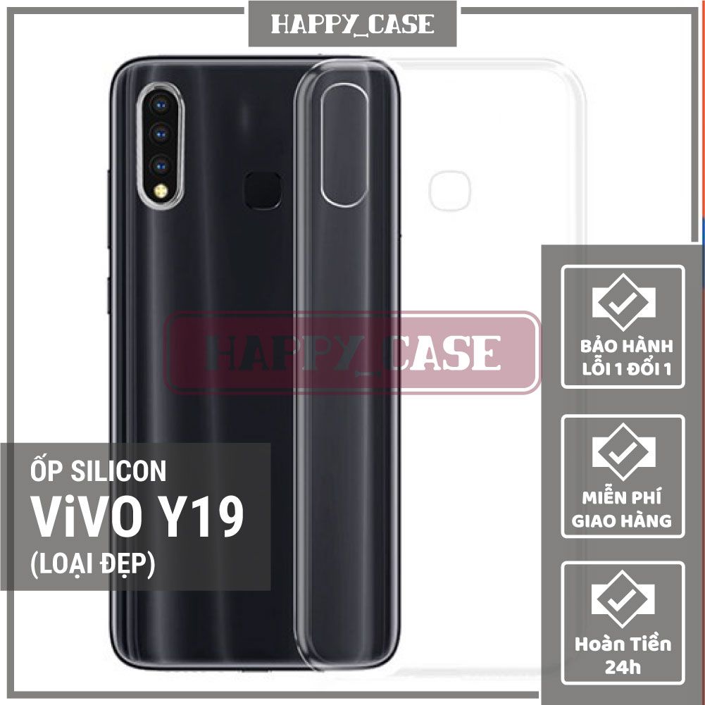 Ốp lưng điện thoại vivo y19 thin transparent silicon