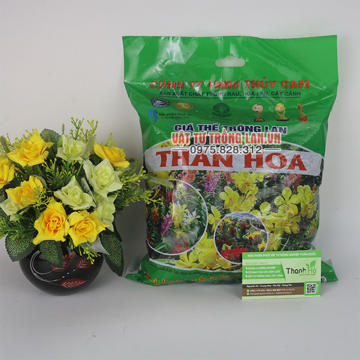 Than hoa giá thể trồng lan gói 1kg
