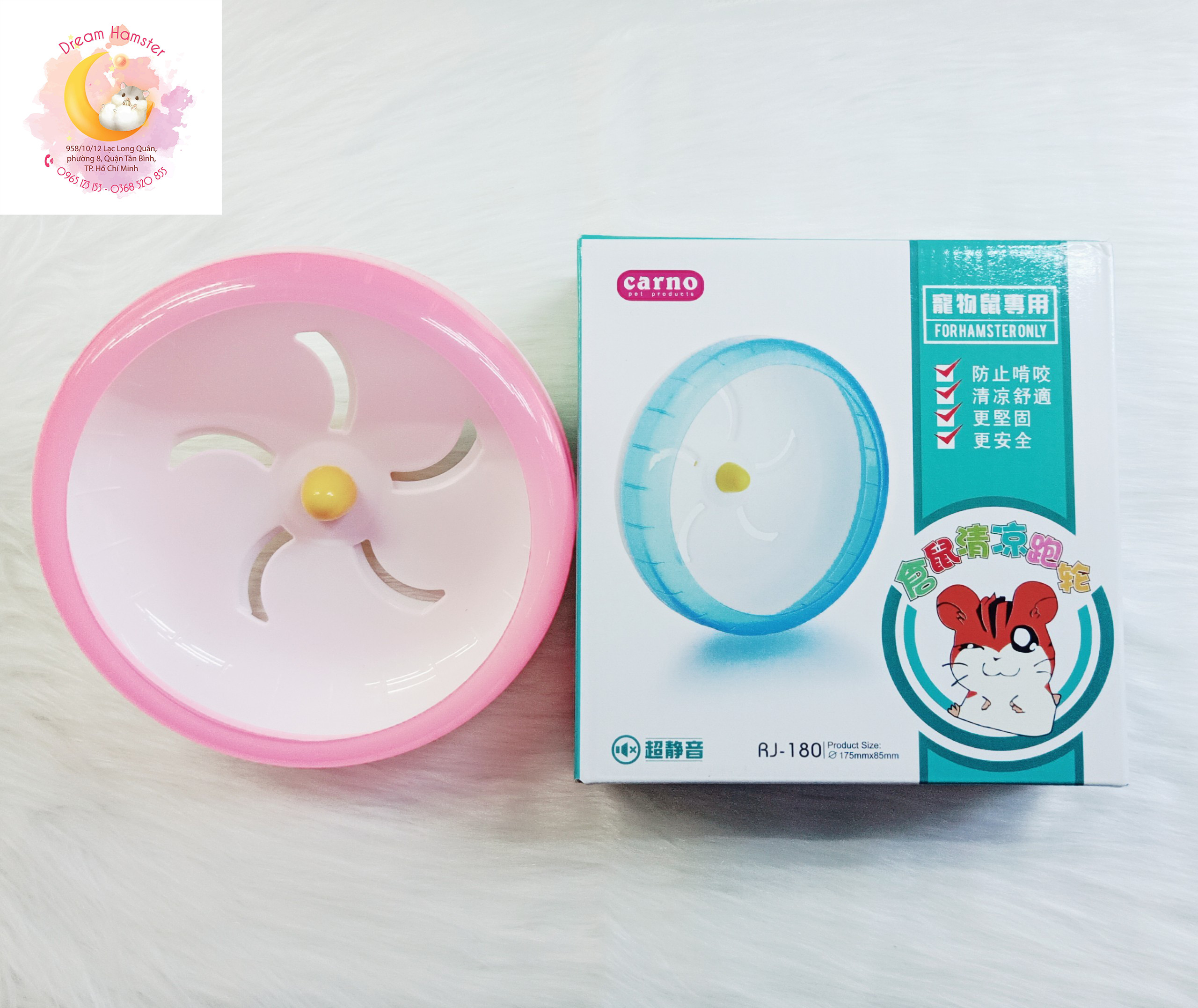 Wheel Carno 17.5cm không đế cho hamster