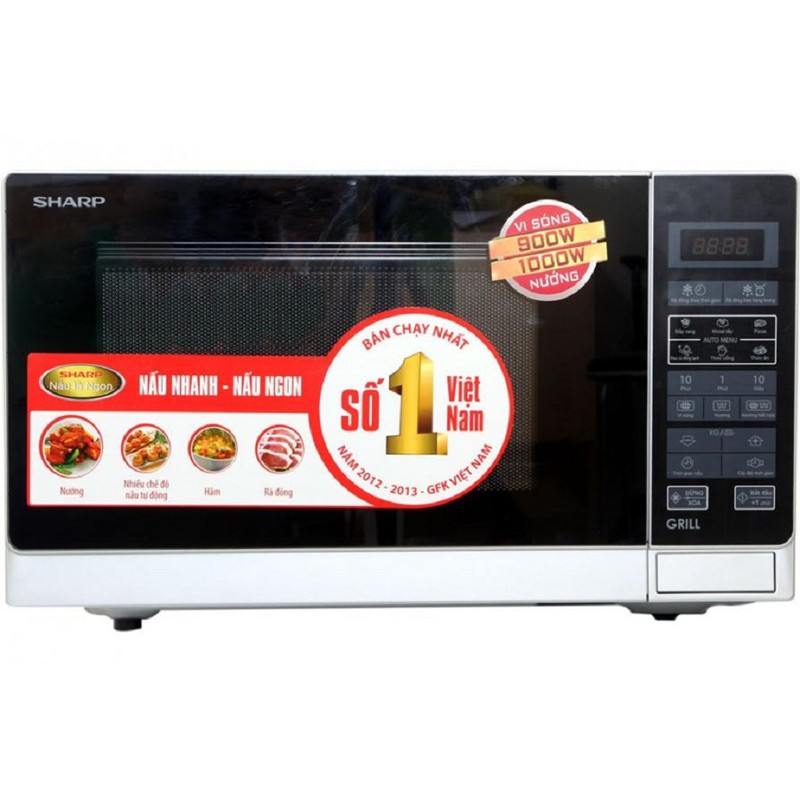 Lò vi sóng Sharp R-G572VN-S 25 Lít (Giá áp dụng giao tại HN, HCM& các tỉnh liên hệ shop)