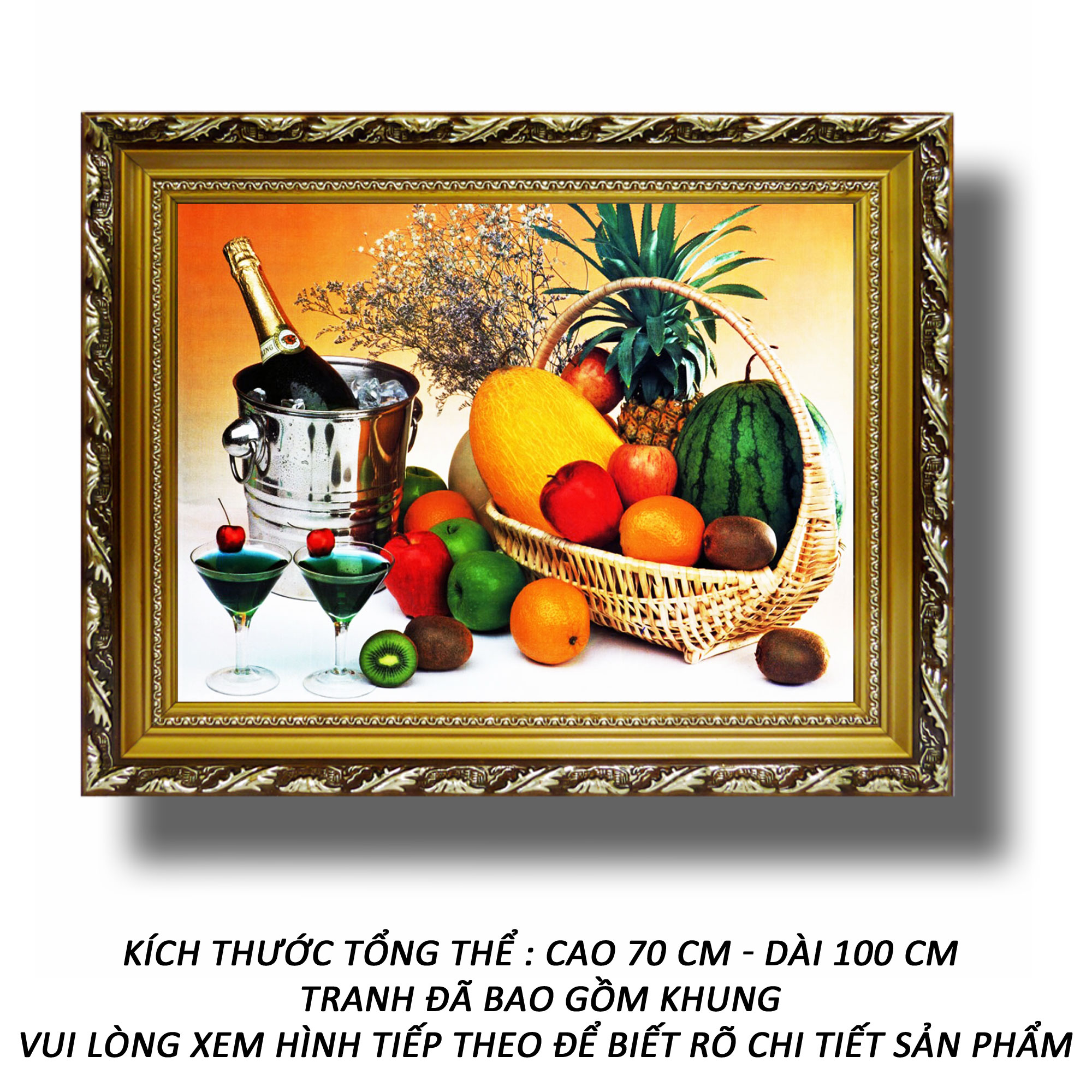 Tranh treo tường - giỏ trái cây 139 - tranh minh hiền