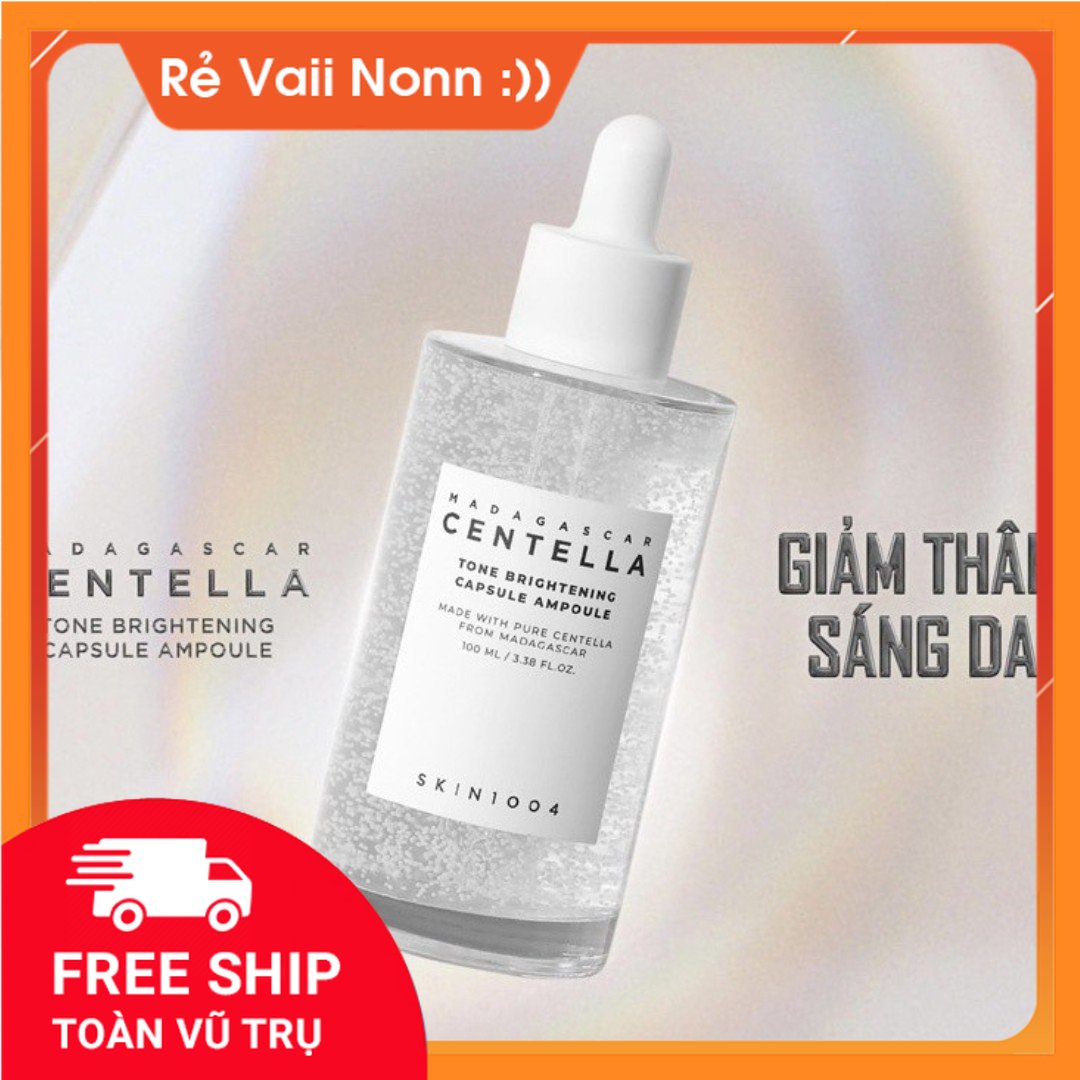 Serum skin1004 madagascar centella tone brightening capsule ampoule 100ml rau má , trắng sáng da , mờ thâm hiệu quả