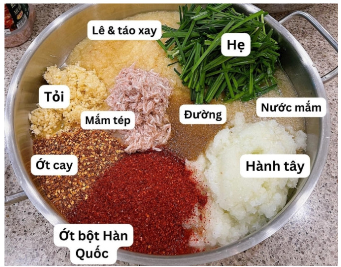 Mắm tép làm kim chi Hàn Quốc (500g)