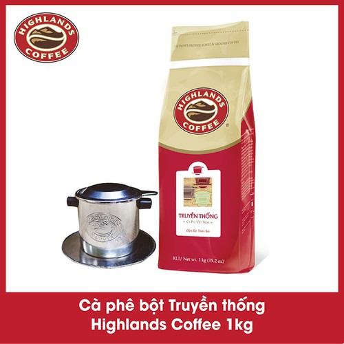 Cà phê bột Truyền thống Highlands Coffee 1kg