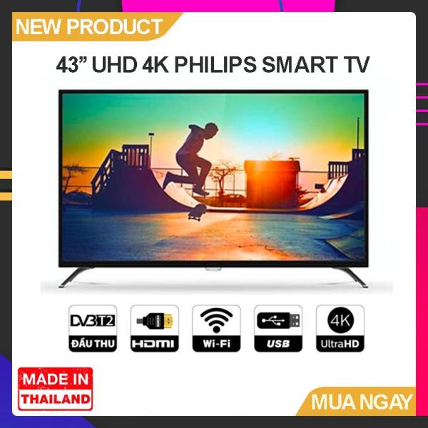 Bảng giá Smart Tivi Philips 43 inch UHD 4K - Model 43PUT6002/67 (Đen) - Bảo Hành 2 Năm