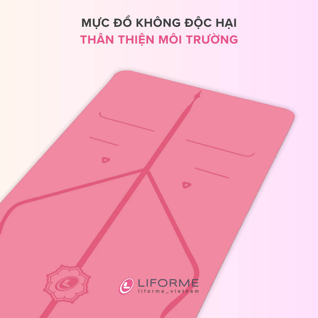 Thảm tập yoga Liforme Classic 4.2mm - Pink