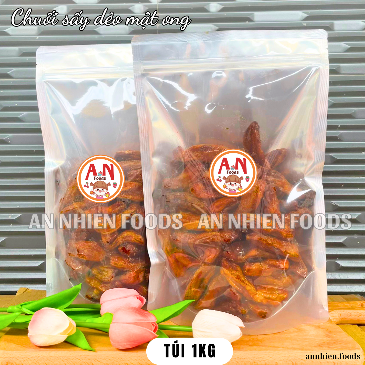 Chuối sấy dẻo {Khối lượng tịnh, không tính bao bì}