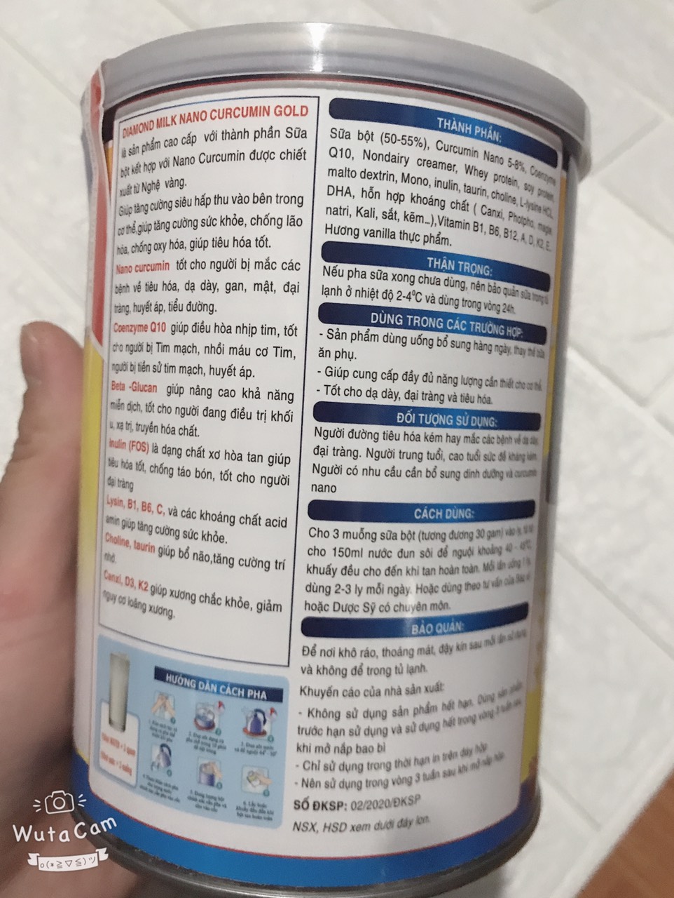 sữa nghệ nano curcumin gold 400g