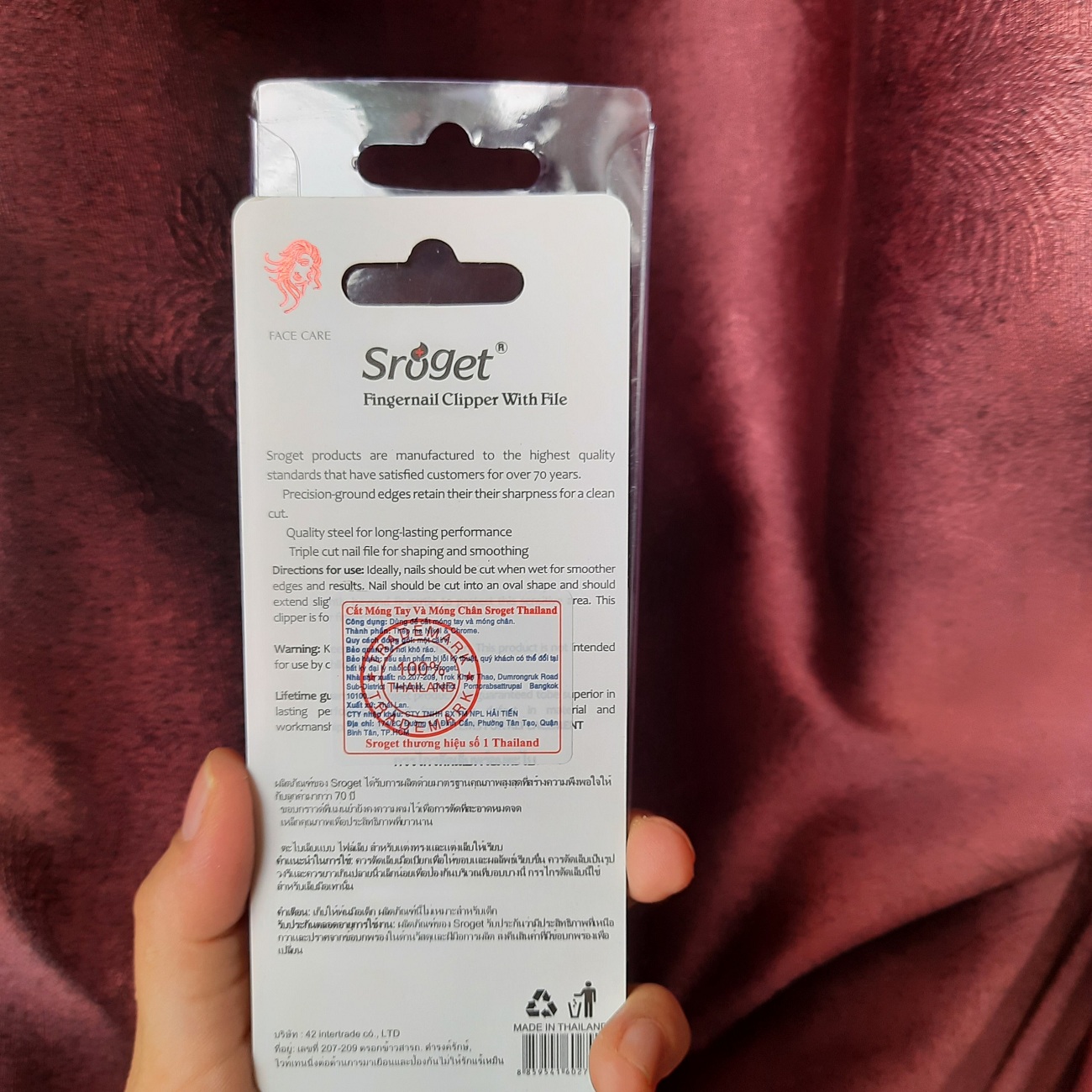 Hàng Thái Lan bấm móng tay và móng chân Sroget
