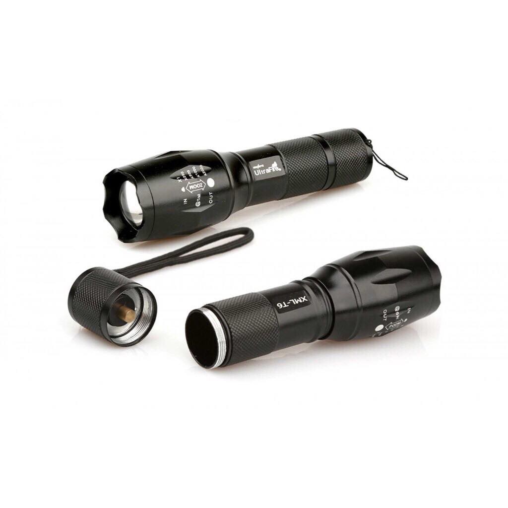 [HCM]Đèn pin siêu sáng Ultrafire XMLT6 mẫu mới 2021 (Đen)