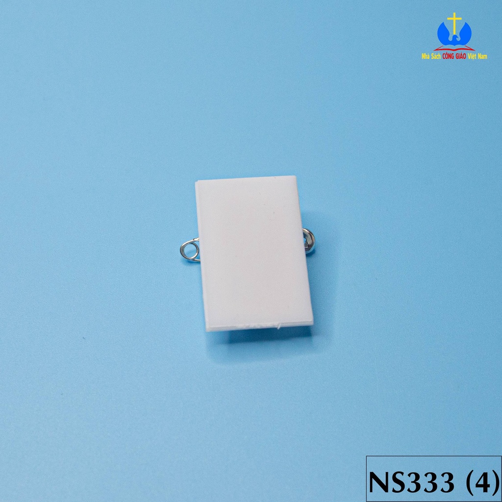 Kẹp đeo tang mica trắng đen NS333