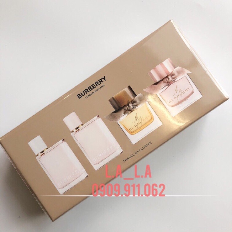 [HCM]Bộ Nước Hoa Nữ Mini - Gift Set Burberry 4 chai
