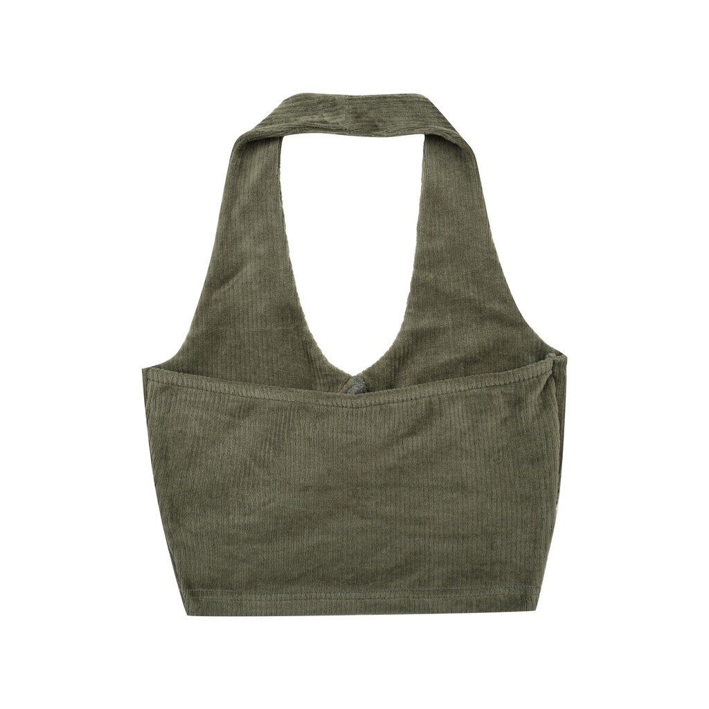 Áo Croptop Yếm PRADIES Velvet Halter