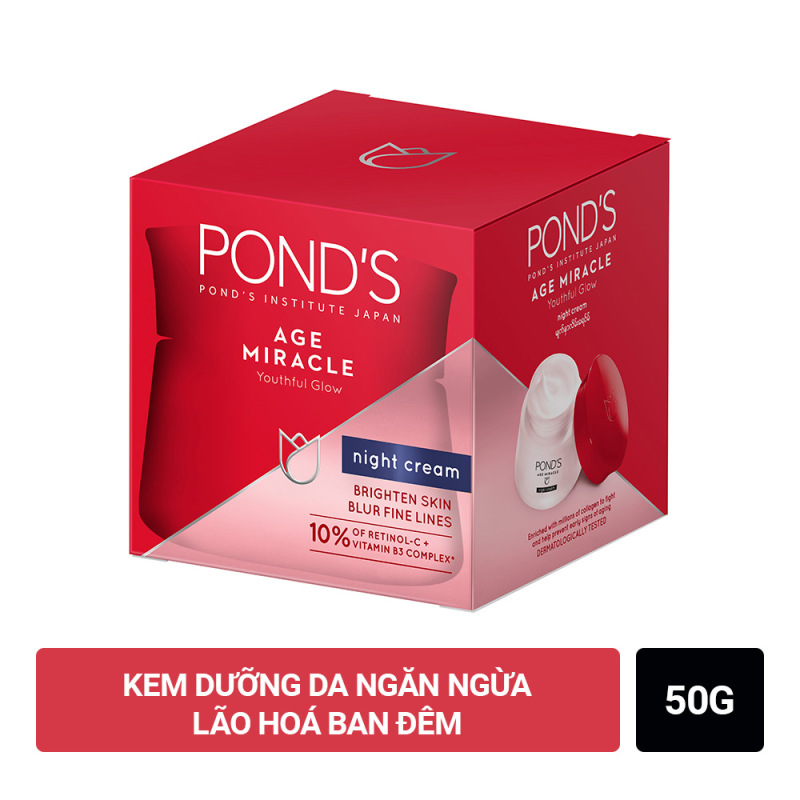Kem Dưỡng Da Ponds Age Miracle Ban Đêm (50g)