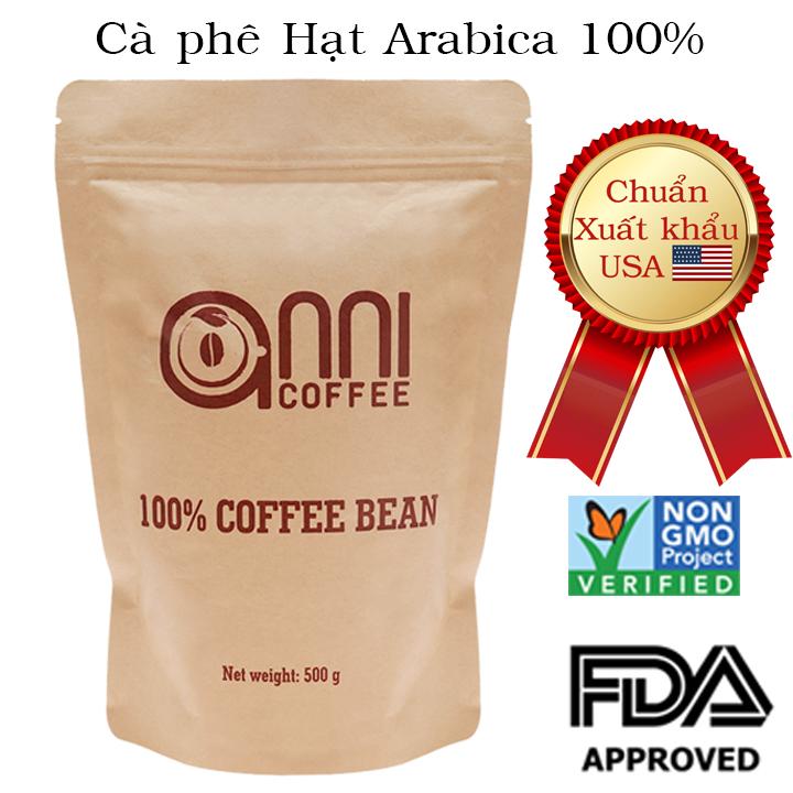Cà phê hạt Arabica Anni Coffee gói 500 gram