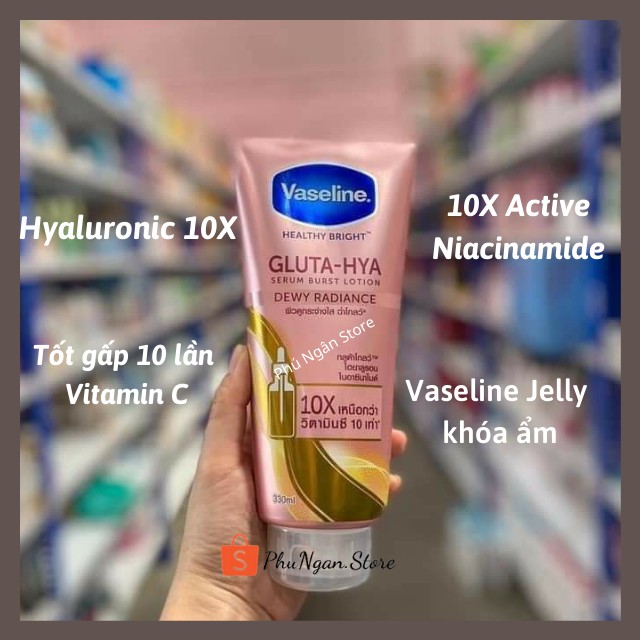Dưỡng thể trắng da Vaseline 10x, 50x Thái Lan