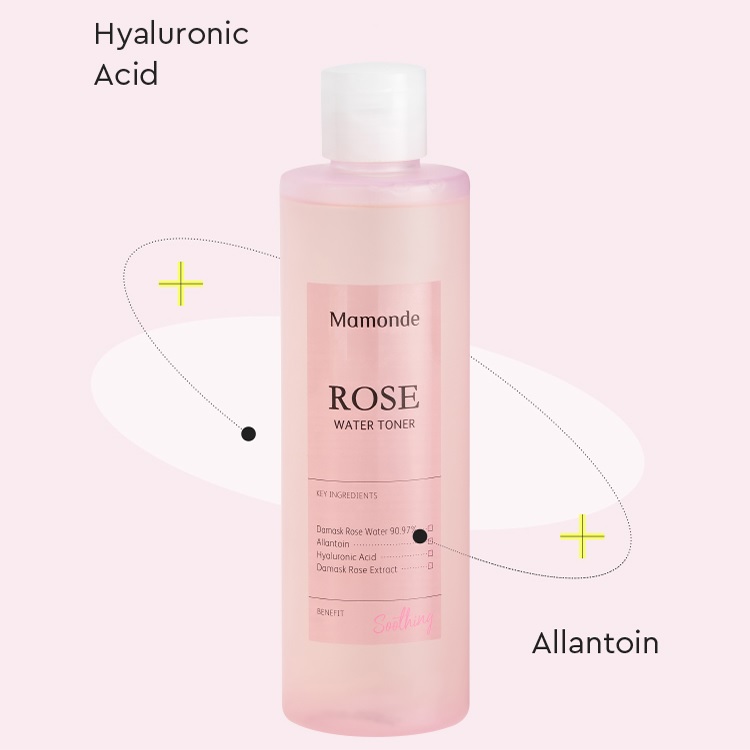 Nước Hoa Hồng Dưỡng Ẩm, Làm Dịu Da Mamonde Rose Water Toner [3 Size]