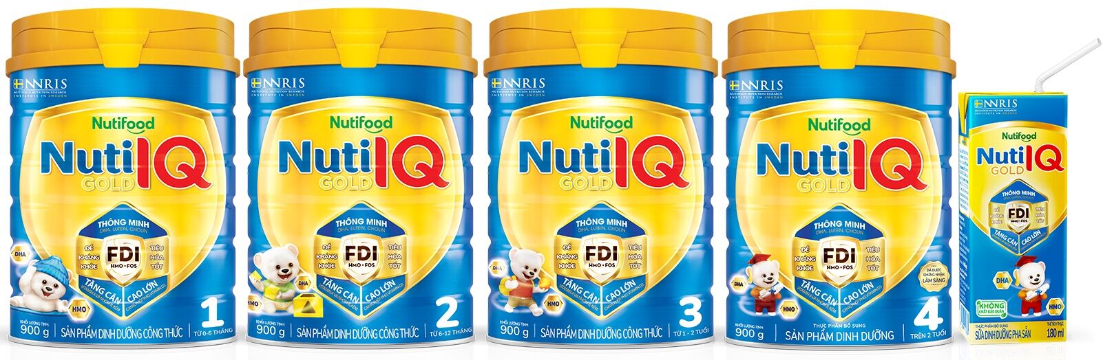 [Hoàn tiền 12%] Sữa Bột Nuti IQ Gold 1 900g
