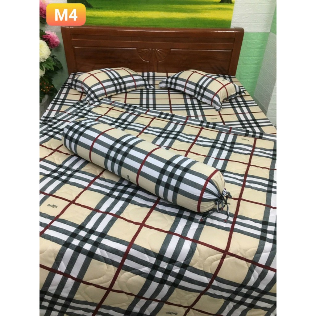 Bộ Chăn Ga Vỏ Gối Thun Hàn Quốc