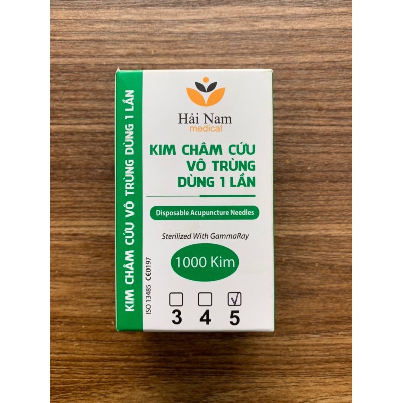 Kim châm cứu vô trùng dùng 1 lần Hải Nam số 5