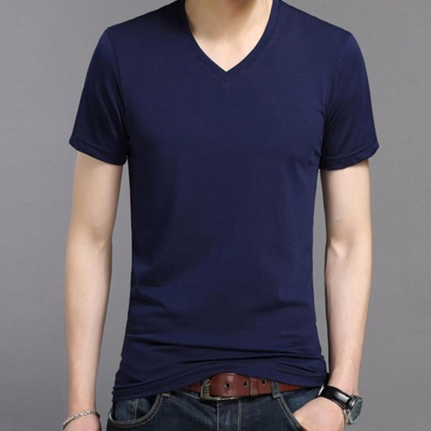 Áo thun nam body cổ tròn, cổ tim 3TI77