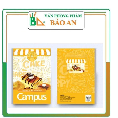 Vở kẻ ngang có chấm campus coffee shop 200 trang - văn phòng phẩm bảo an