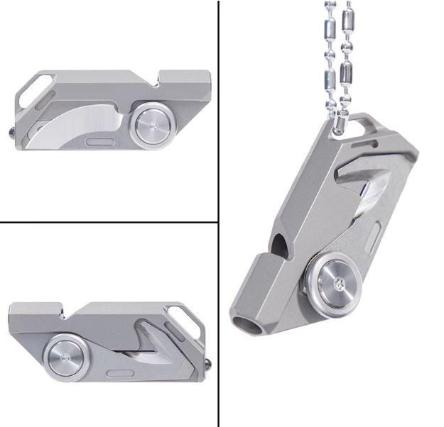 Còi đa năng EDC Tacray titanium