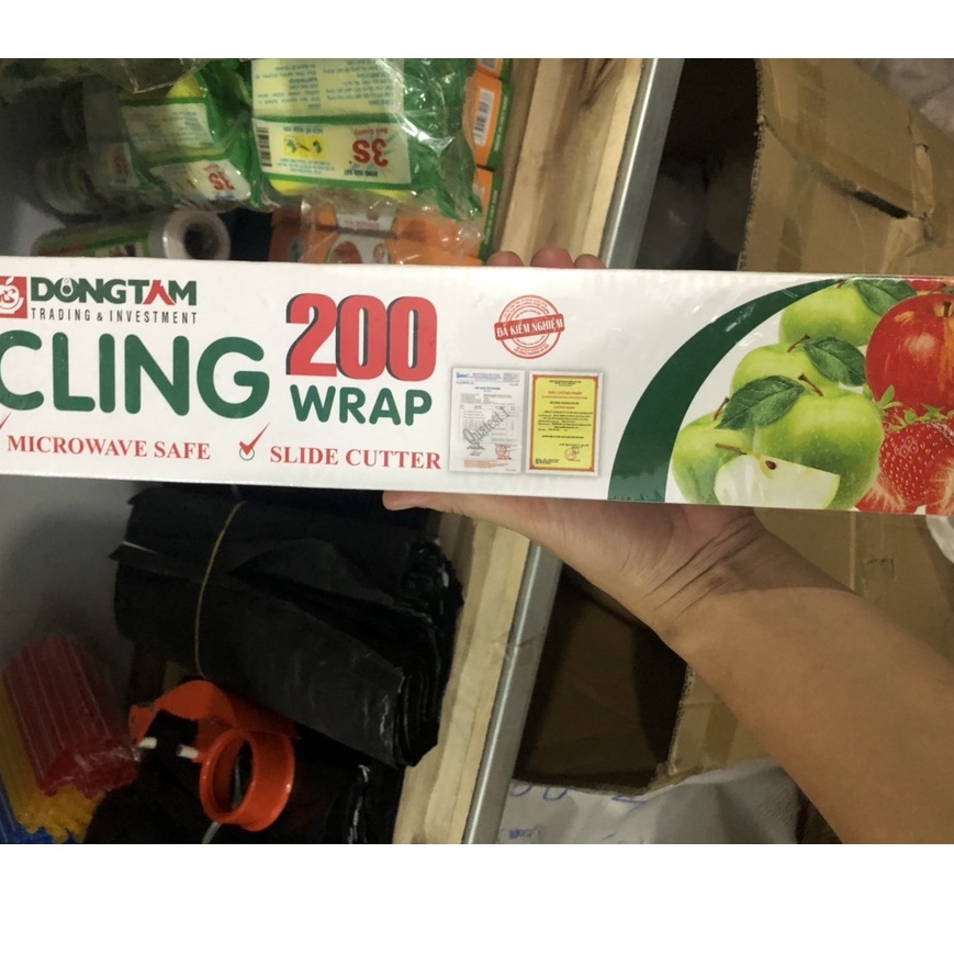 Màng bọc thực phẩm loại hộp 200 Wrap cao cấp