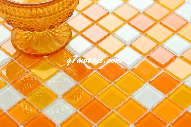 Gạch mosaic thủy tinh G725-02 trang trí