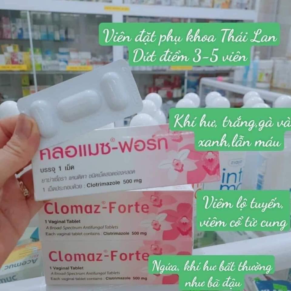 Đặt phụ khoa ClomazForte Thái Lan