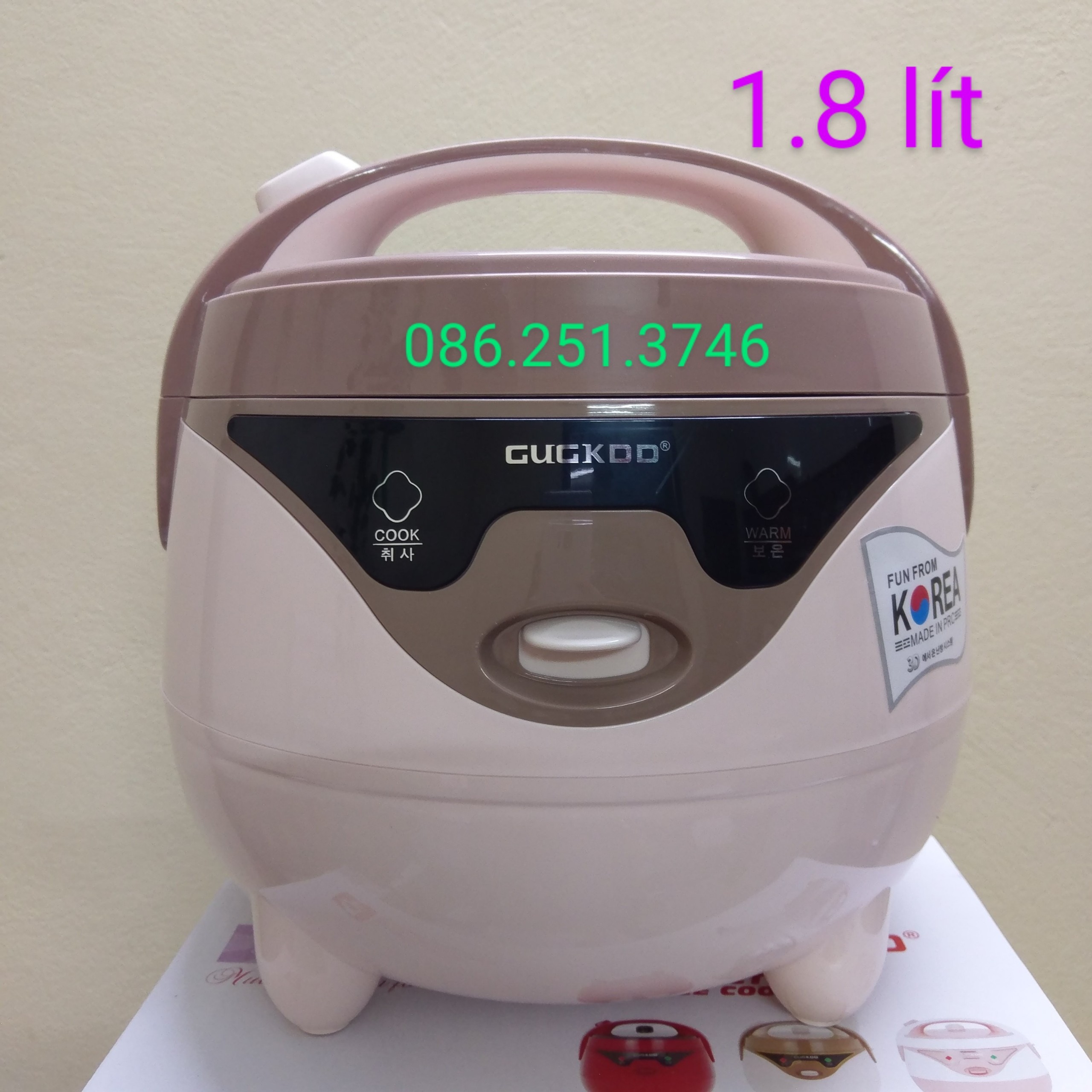 Nồi cơm điện Cuckoo 1.8 lít (4-6 người ăn) kèm xửng hấp