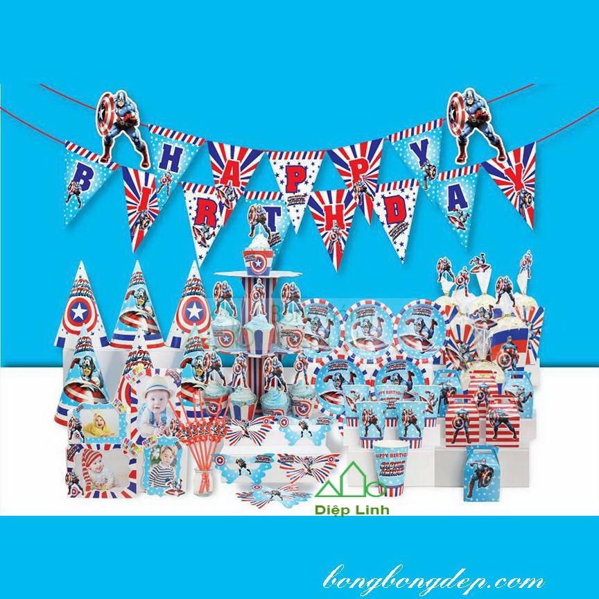 Sét Phụ Kiện Trang Trí Sinh Nhật Độc Đáo Nhiều Chủ Đề - Diệp Linh