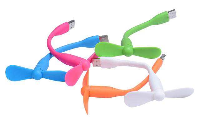 Quạt Mini 2 Cánh Dùng Nguồn USB Uốn Dẻo (Đen) .